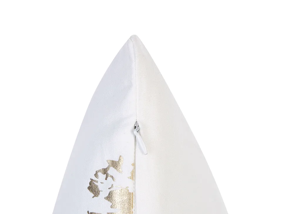 Beliani Koristetyyny Sametti Valkoinen 45 X 45 Cm 2 Kpl Goldenrod Store