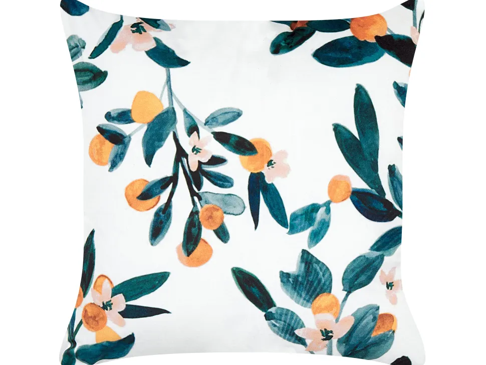 Beliani Koristetyyny Sametti Vihrea 45 X 45 Cm Knautia New