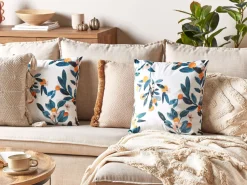 Beliani Koristetyyny Sametti Vihrea 45 X 45 Cm Knautia New