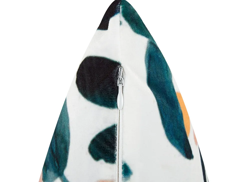 Beliani Koristetyyny Sametti Vihrea 45 X 45 Cm Knautia New