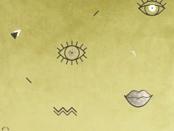 Beliani Koristetyyny Sametti Vihrea Silmakuvio 45 X 45 Cm 2 Kpl Aeonium Shop