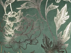 Beliani Koristetyyny Sametti Vihrea Kukkakuvio 45 X 45 Cm 2 Kpl Daffodil Sale