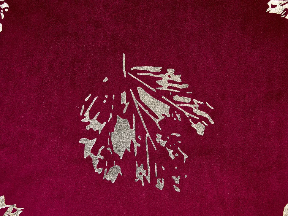 Beliani Koristetyyny Sametti Viininpunainen 45 X 45 Cm 2 Kpl Goldenrod Shop