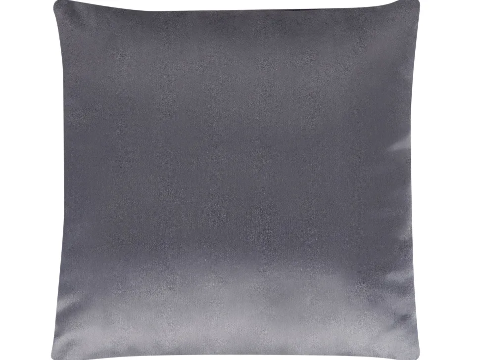 Beliani Koristetyyny Samettinen 2Kpl 45 X 45 Cm Harmaa Aspidistra Sale