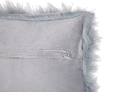 Beliani Koristetyyny Tekoturkis Sininen 42 X 42 Cm 2 Kpl Lubha Sale