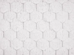 Beliani Koristetyyny Tekoturkis Valkoinen 43 X 43 Cm 2 Kpl Purslane Clearance