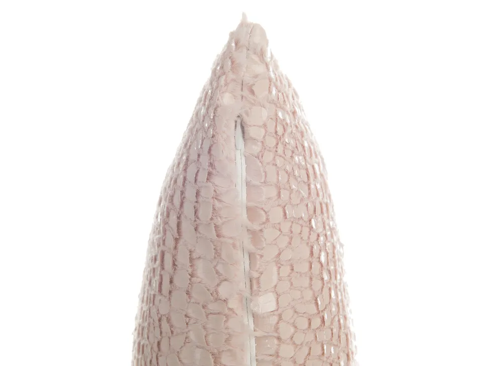 Beliani Koristetyyny Tekoturkis Vaaleanpunainen 45 X 45 Cm 2 Kpl Peony Clearance