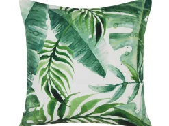 Beliani Koristetyyny Ulkokayttoon 2Kpl Setti 45 X 45 Cm Lehtikuviolla Pavelli Best