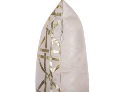 Beliani Koristetyyny Vaaleanpunainen/Kulta 45 X 45 Cm 2 Kpl Cassia Hot