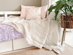 Beliani Koristetyyny Vaaleanpunainen 45 X 45 Cm 2 Kpl Alyssum Discount