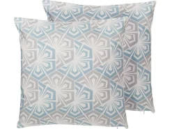 Beliani Koristetyyny Vaaleansininen/Harmaa 45 X 45 Cm 2 Kpl Primrose Cheap