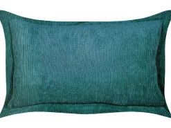 Beliani Koristetyyny Vakosametti Sinivihrea 47 X 27 Cm 2 Kpl Zinnia Fashion