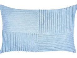 Beliani Koristetyyny Vakosametti Sininen 47 X 27 Cm 2 Kpl Millet Clearance