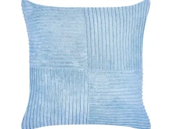 Beliani Koristetyyny Vakosametti Sininen 43 X 43 Cm 2 Kpl Millet Outlet