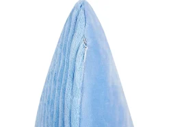 Beliani Koristetyyny Vakosametti Sininen 43 X 43 Cm 2 Kpl Millet Outlet