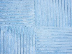 Beliani Koristetyyny Vakosametti Sininen 43 X 43 Cm 2 Kpl Millet Outlet