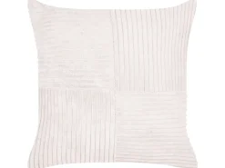 Beliani Koristetyyny Vakosametti Luonnonvalkoinen 43 X 43 Cm 2 Kpl Millet Discount