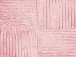 Beliani Koristetyyny Vakosametti Vaaleanpunainen 43 X 43 Cm 2 Kpl Millet Cheap