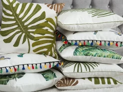 Beliani Koristetyyny Valkoinen 45 X 45 Cm 2 Kpl Mallow Clearance