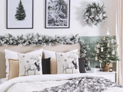 Beliani Koristetyyny 45X45 Cm 2 Kpl Mustavalkoinen Sven Shop