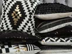 Beliani Koristetyynysetti Mustilla Paljeteilla 45X45Cm Aster Flash Sale