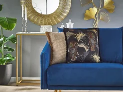 Beliani Koristetyynysetti Tiikerikuvioinen Musta/Beige 45 X 45 Cm Ramtek New