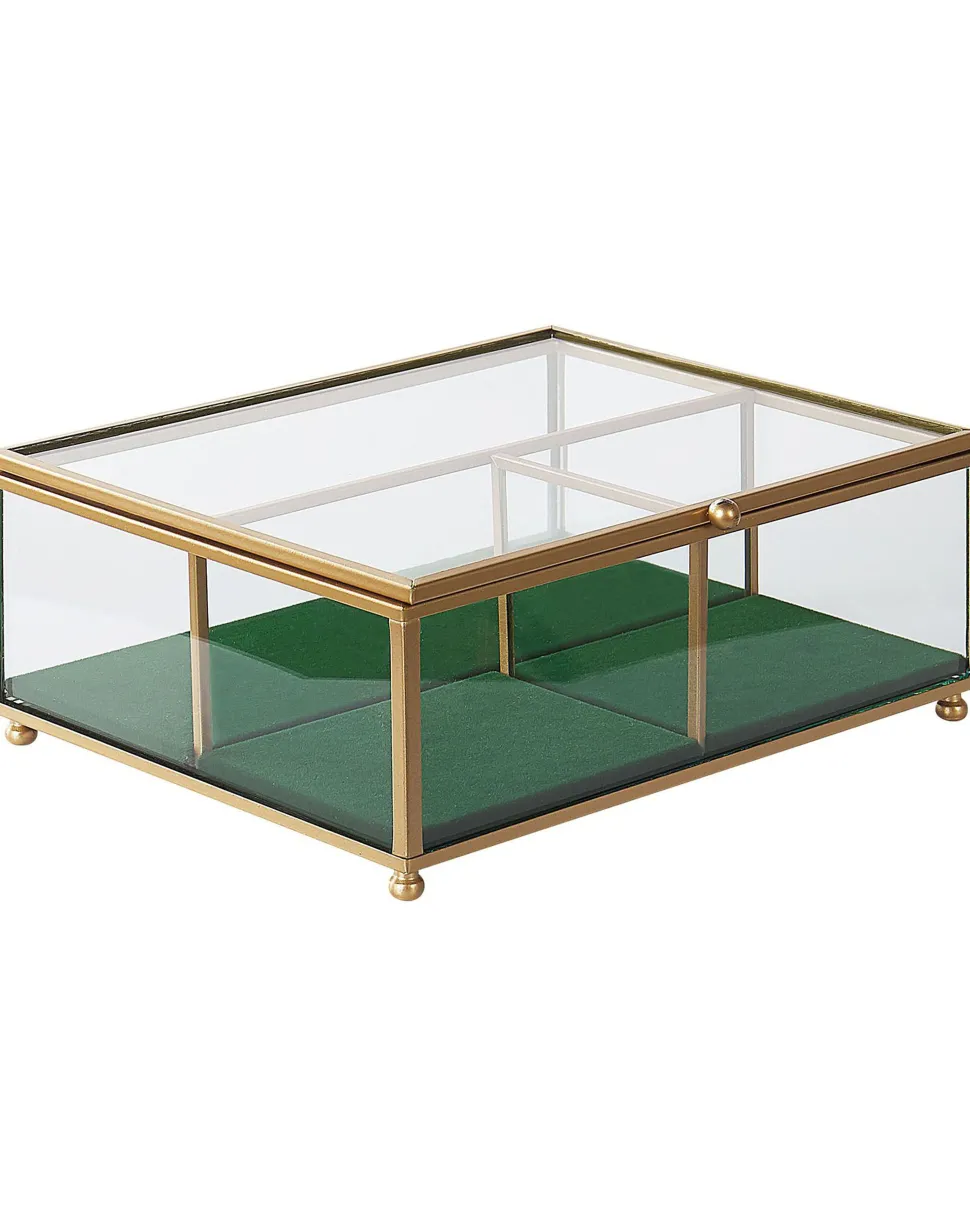 Beliani Korurasia Lasi Kulta 21 X 17 Cm Saintes Fashion