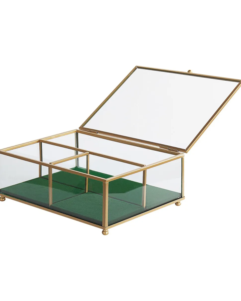 Beliani Korurasia Lasi Kulta 21 X 17 Cm Saintes Fashion