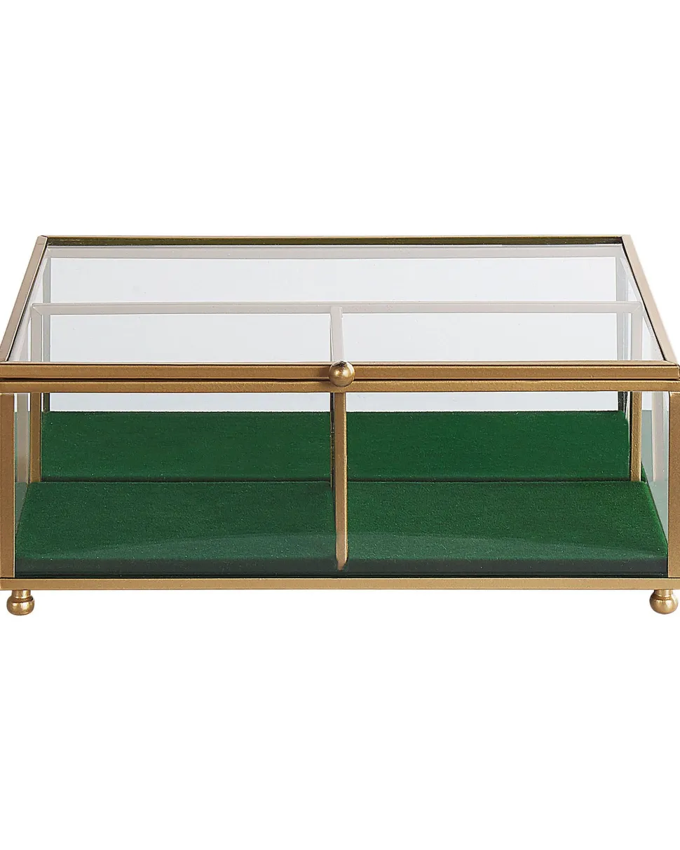 Beliani Korurasia Lasi Kulta 21 X 17 Cm Saintes Fashion