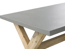 Beliani Kuitusementti Puutarhasetti 6 Jakkaralla Harmaa Olbia Best Sale