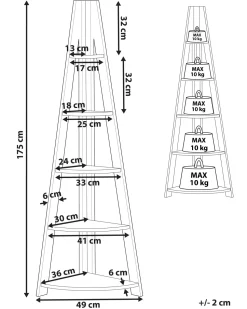 Beliani Kulmahylly 5 Hyllya Tumma Puu/Valkoinen Mobile Solo Best Sale