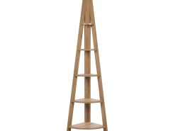 Beliani Kulmahylly 5 Hyllya Vaalea Puu Mobile Solo Cheap