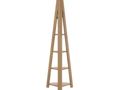 Beliani Kulmahylly 5 Hyllya Vaalea Puu Mobile Solo Cheap