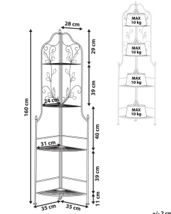 Beliani Kulmahylly Musta Metalli Siderno Best Sale