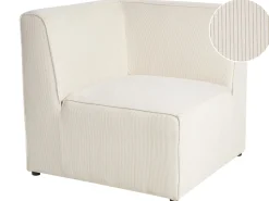 Beliani Kulmamoduuli Vakosametti Vaalea Beige Lemvig Clearance