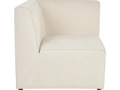 Beliani Kulmamoduuli Vakosametti Vaalea Beige Lemvig Clearance