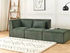 Beliani Kulmamoduuli Vakosametti Tummanvihrea Lemvig Online