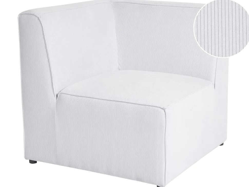 Beliani Kulmamoduuli Vakosametti Luonnonvalkoinen Lemvig Cheap