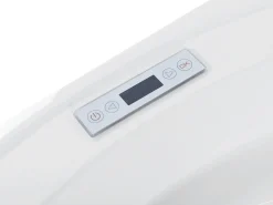 Beliani Kulmaporeamme Led-Valot Bluetooth-Kaiutin Valkoinen 150 X 114 Cm Milano Flash Sale