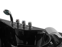 Beliani Kulmaporeamme Led-Valot Musta 205 X 146 Cm Tocoa Store