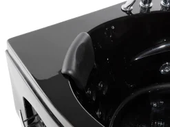 Beliani Kulmaporeamme Led-Valot Musta 214 X 155 Cm Martinica Cheap