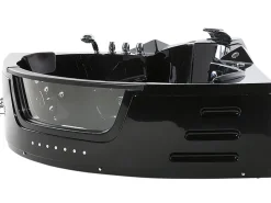 Beliani Kulmaporeamme Led-Valot Musta 214 X 155 Cm Martinica Cheap