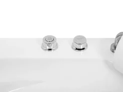 Beliani Kulmaporeamme Led-Valot Valkoinen 201 X 150 Cm Mangle Shop