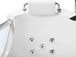 Beliani Kulmaporeamme Led-Valot Valkoinen 201 X 150 Cm Mangle Shop