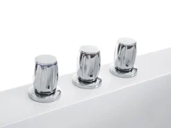 Beliani Kulmaporeamme Led-Valot Valkoinen 205 X 146 Cm Tocoa Flash Sale