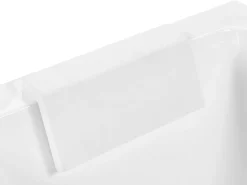 Beliani Kulmaporeamme Oikeak. Valkoinen 170 X 80 Cm Alita Discount