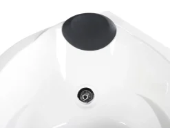 Beliani Kulmaporeamme Vasenk. Led-Valot Valkoinen 150 X 100 Cm Neiva Shop