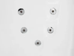 Beliani Kulmaporeamme Vasenk. Led-Valot Valkoinen 160 X 113 Cm Paradiso Cheap