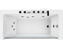 Beliani Kulmaporeamme Vasenk. Valkoinen 170 X 80 Cm Puquio New