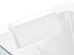 Beliani Kulmaporeamme Vasenk. Valkoinen 170 X 80 Cm Puquio New